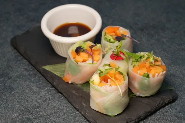 Goi Cuon Khoai Lang Chay - Vegan Fresh Rolls